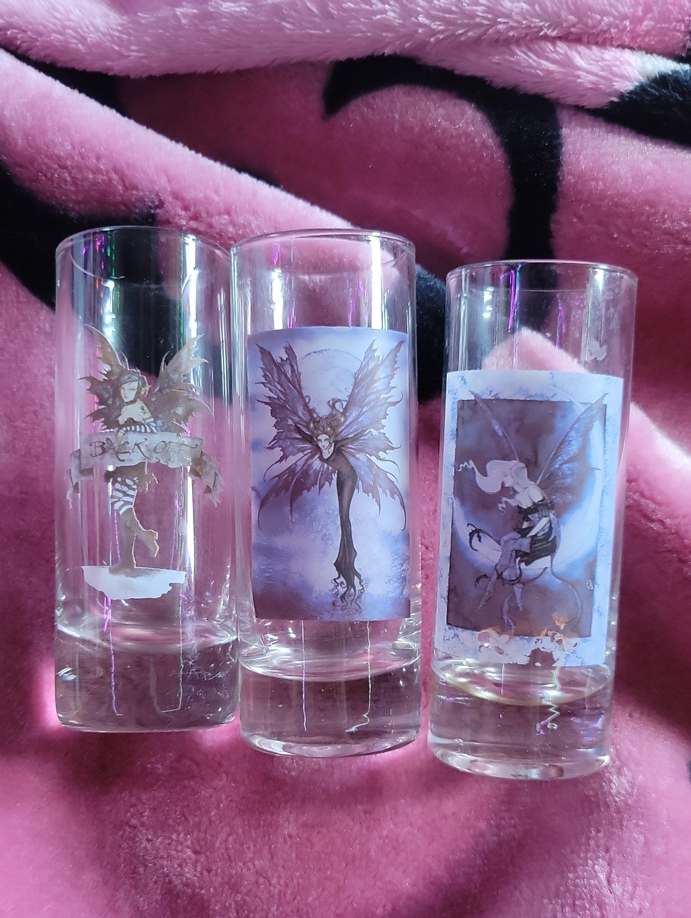 Set of 3 Fairy Themed Shot Glasses Y2k